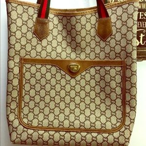 🛍🌠Auth Gucci GG Plus Tote Bag🛍🌠